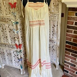 Free People Smocked Maxi Dress NWT